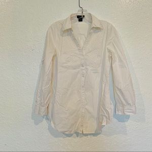 Spense Button Down White Shirt Size Medium